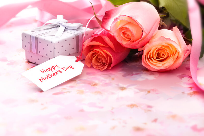 Roses and Gift Box — Pink