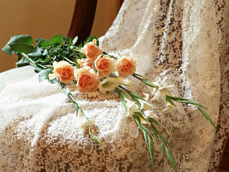 Roses and Gladiolus Flowers