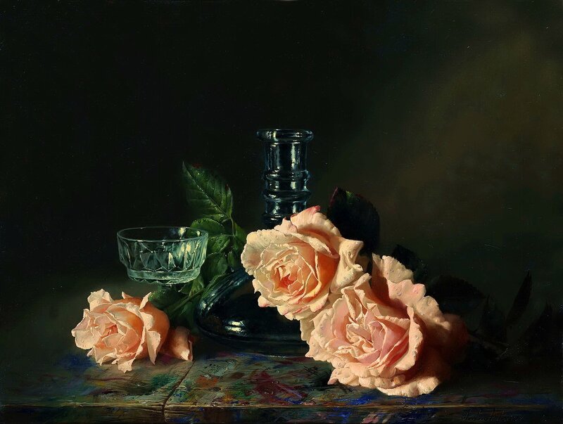 Roses and Glassware