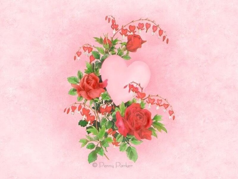 Roses and Heart Bouquet