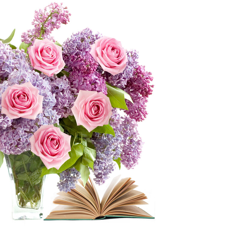 Roses and Lilacs Bouquet — Pink
