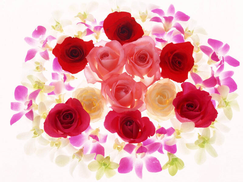 Roses and Orchids Arrangement