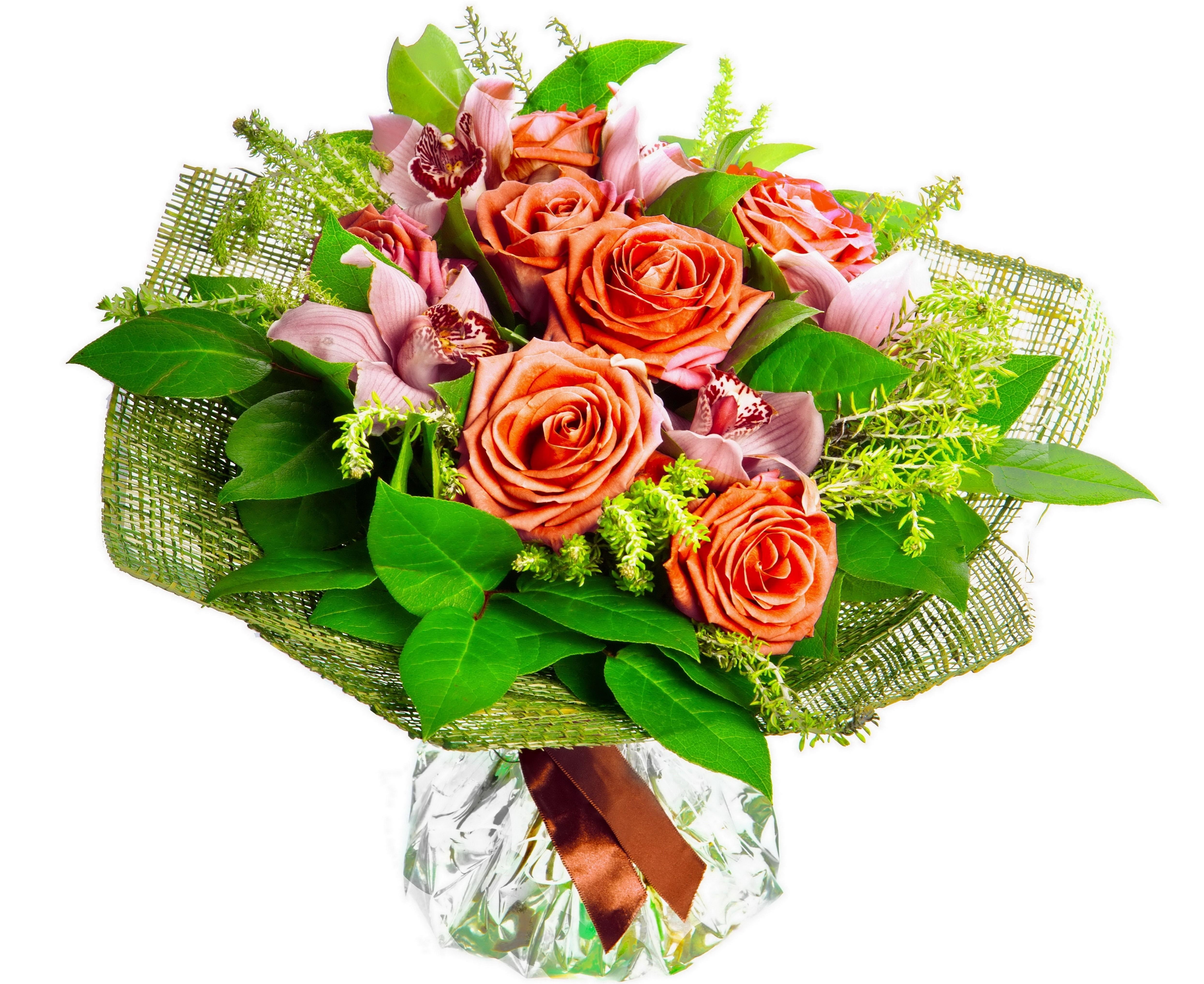 roses and orchids bouquet