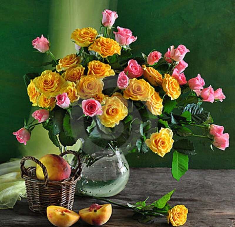 Roses and Peaches — Yellow