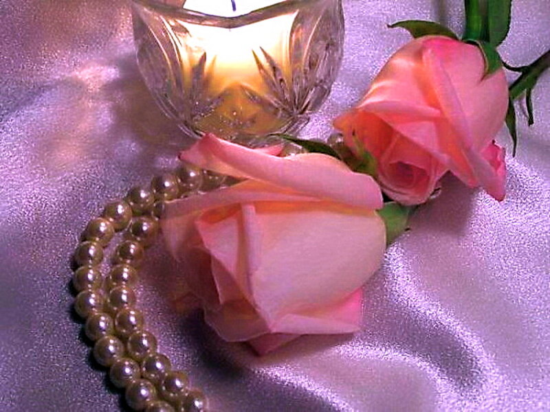 Roses and Pearls — Pink, Romantic