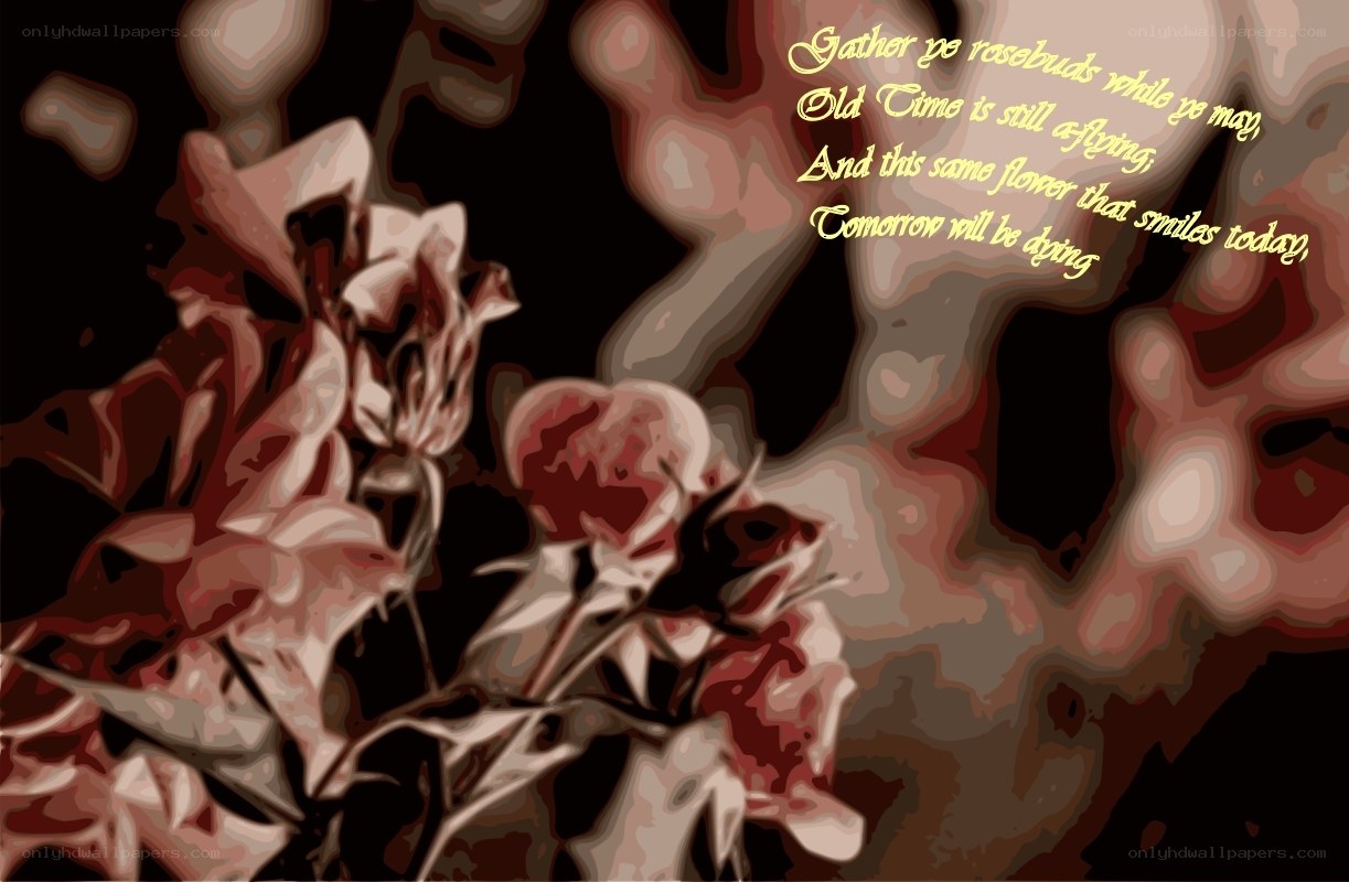 roses and poem
