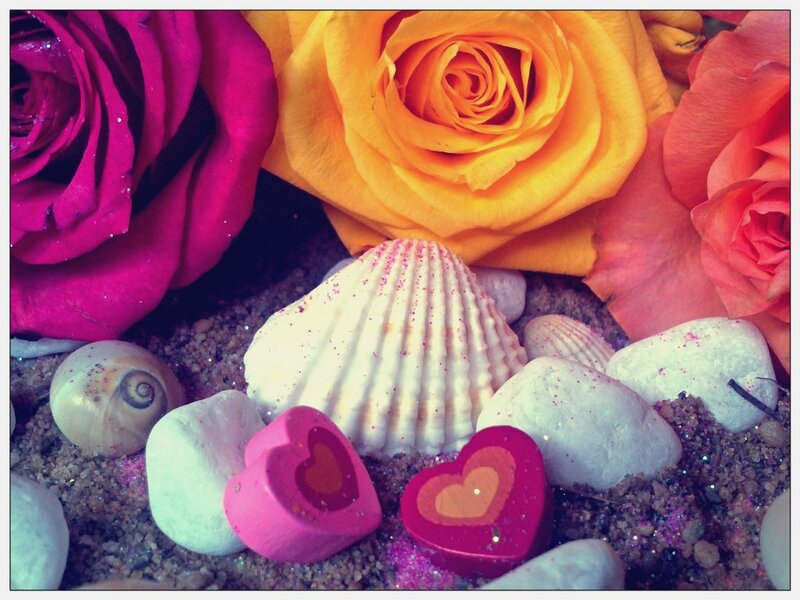 Roses and Seashells — Pink