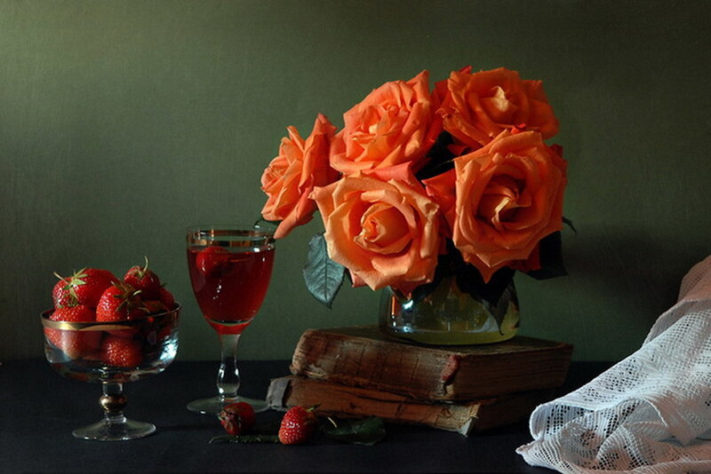 Roses and Strawberries