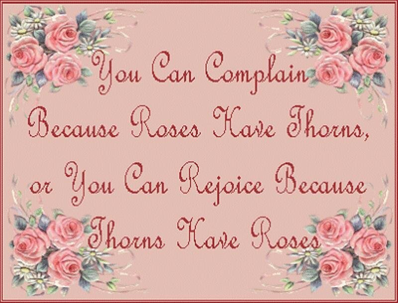 Roses and Thorns Quote