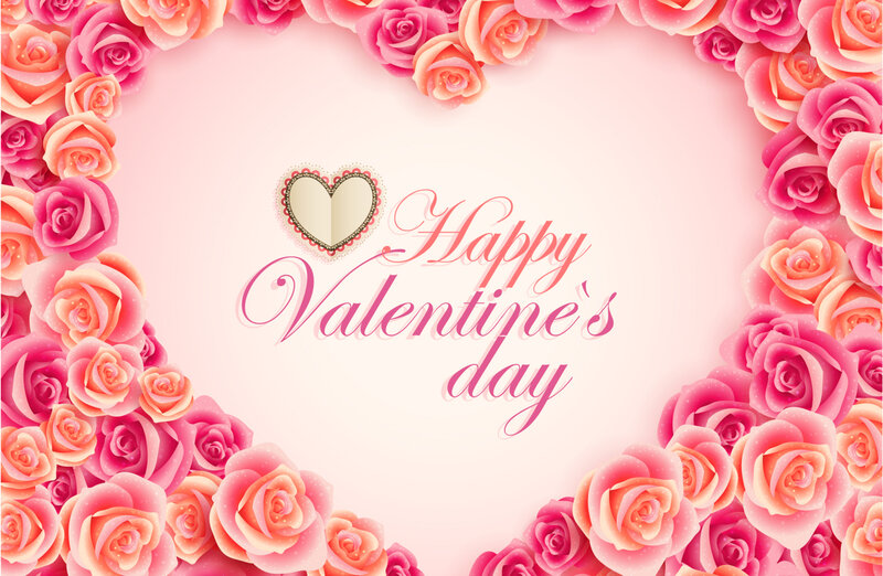 Roses Forming Heart Shape