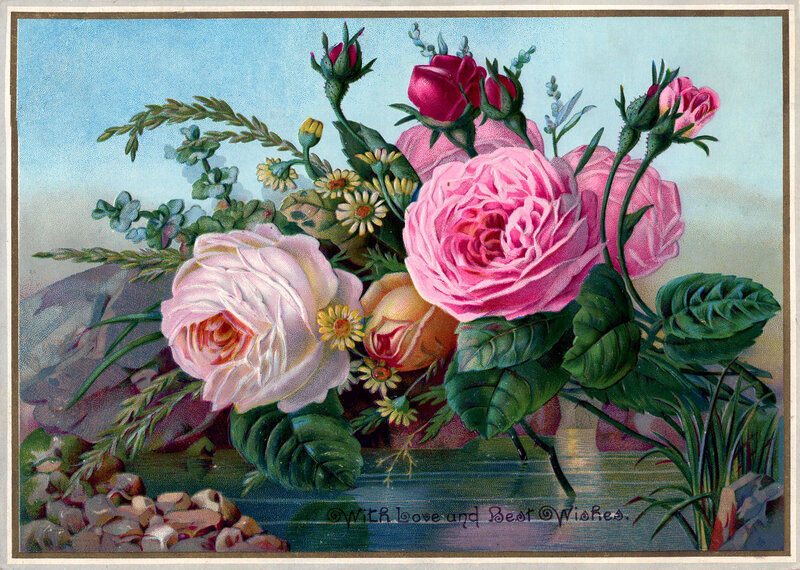 Roses in a Bouquet — Pink, Serene