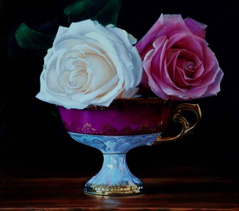 Roses in a Cup