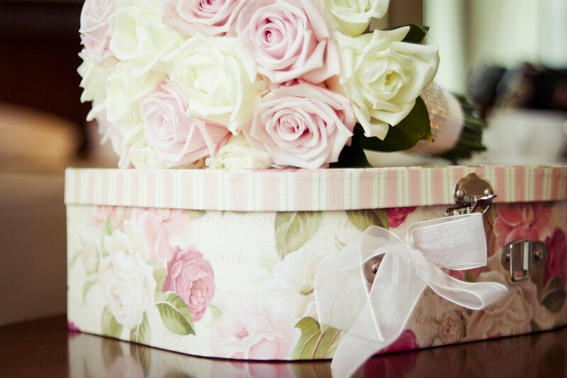 Roses in a Floral Box — Pink