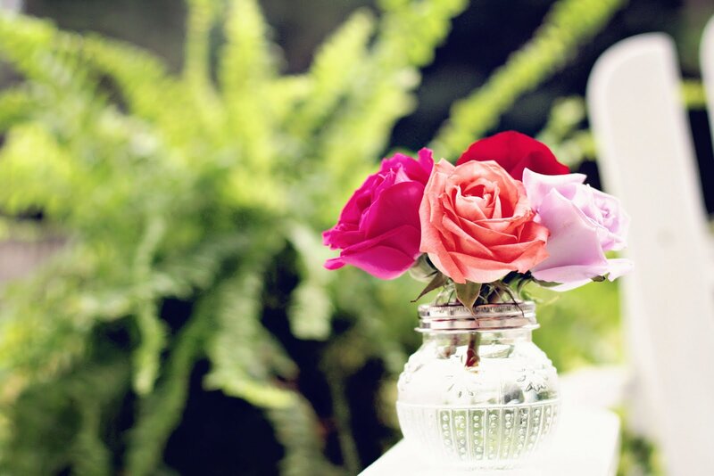 Roses in a Glass Jar