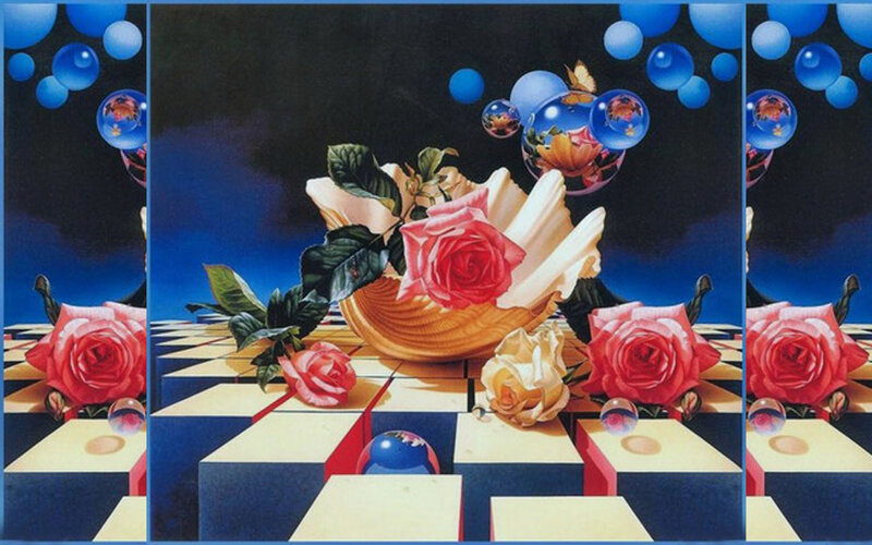 Roses in a Shell — Blue