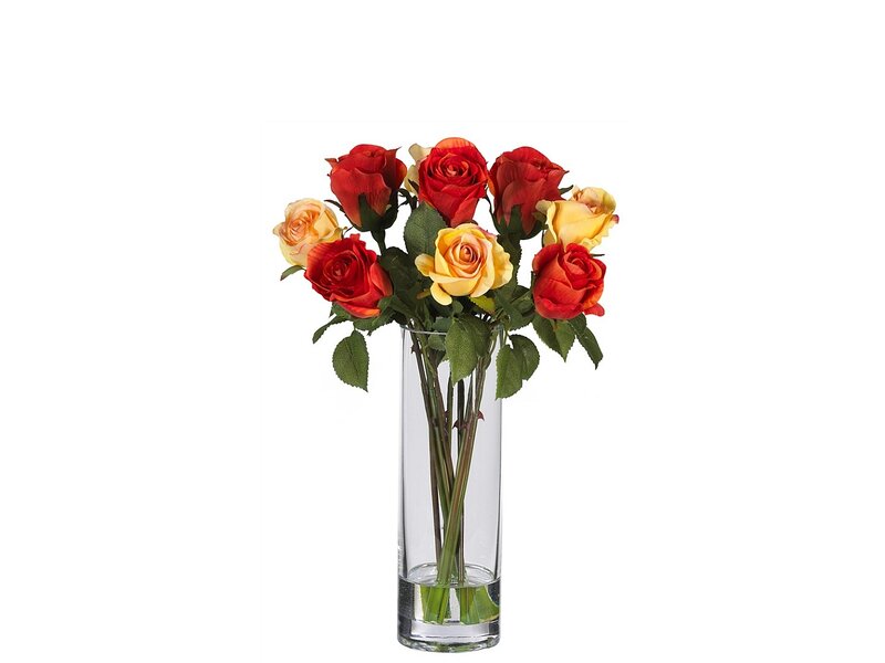 Roses in a Vase — Red, Calm