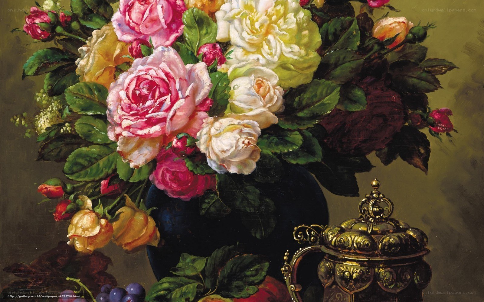 Roses in a vase