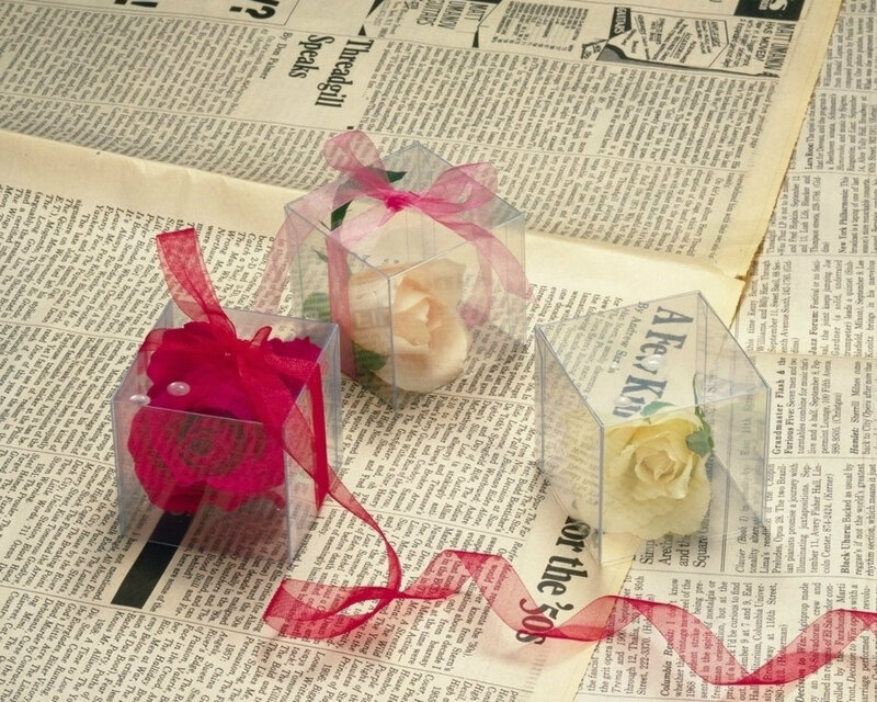 Roses in Boxes — Red