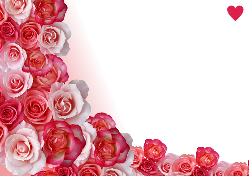 Roses in Corner Arrangement