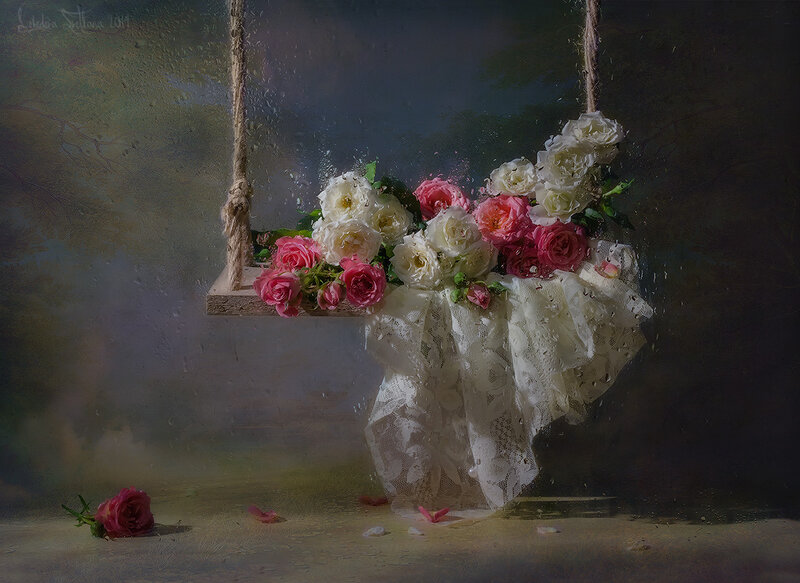 Roses on a Swing — Pink