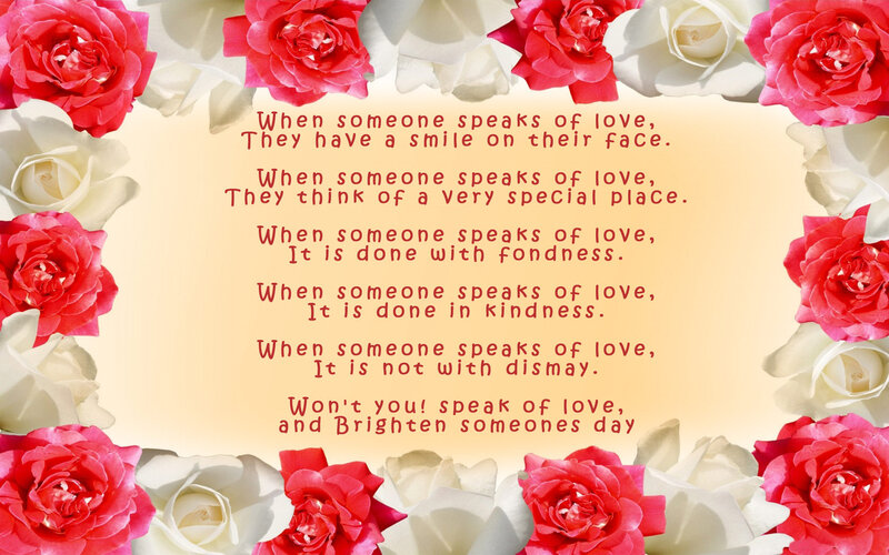 Roses with Poem