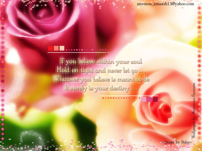 Roses with Quote — Pink
