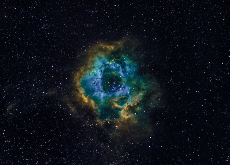 Rosette Nebula — Blue