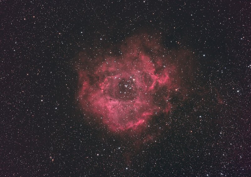 Rosette Nebula — Red, Cosmic, Night