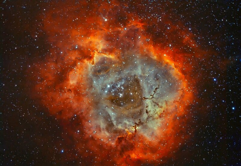 Rosette Nebula — Red, Cosmic