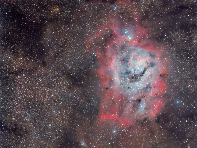 Rosette Nebula — Red