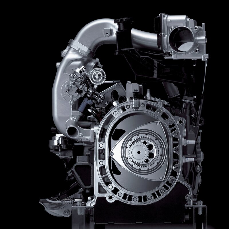 Rotary engine cutaway view