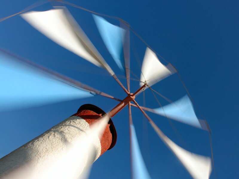 Rotating Windmill Blades