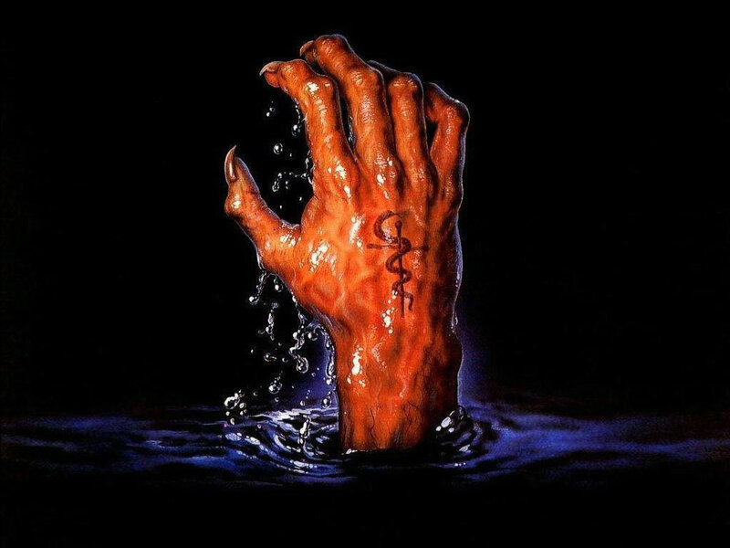 Rotting Hand Emerging from Water