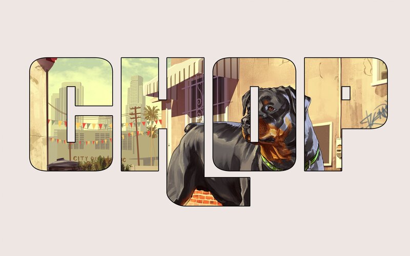 Rottweiler Dog — Black, Urban