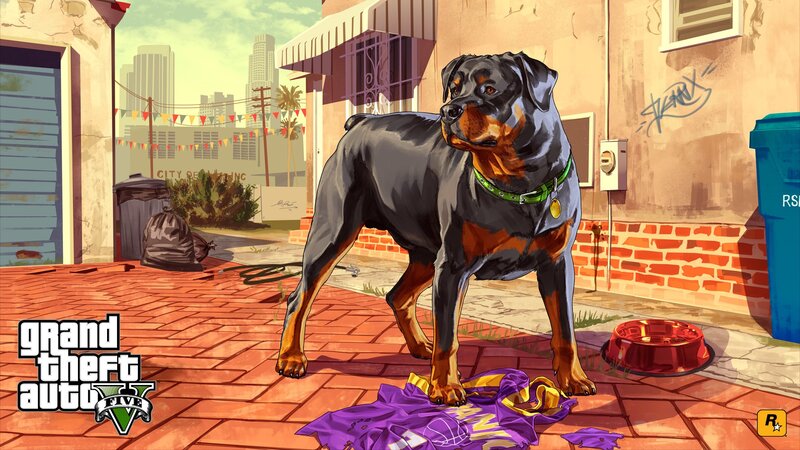 Rottweiler Dog — Brown, Urban