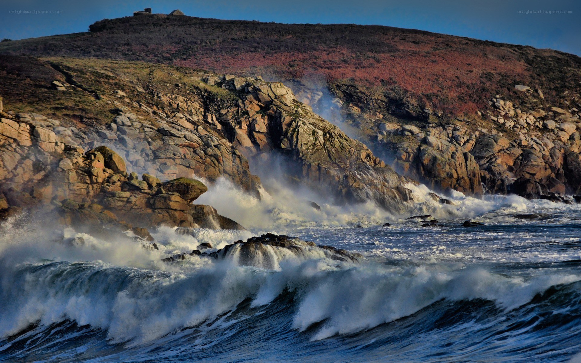 Rough Waves at Coastal Cliffs