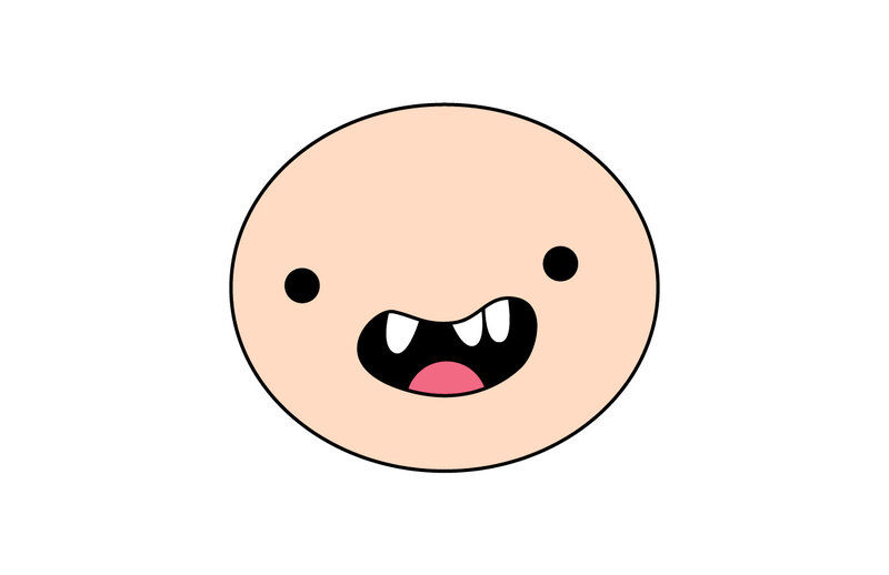 Round Cartoon Face