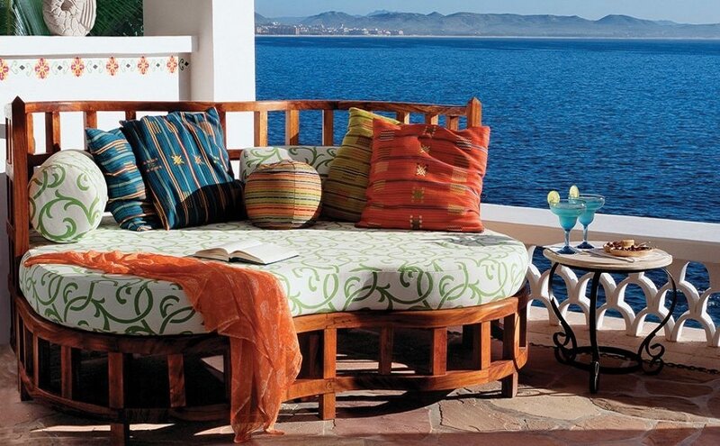 Round Daybed on Balcony