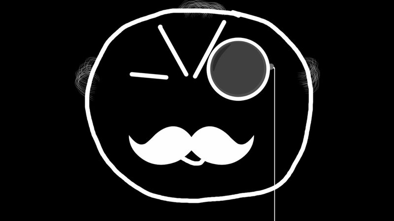 Round Face with Mustache