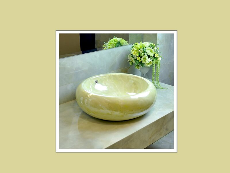 Round Marble Sink