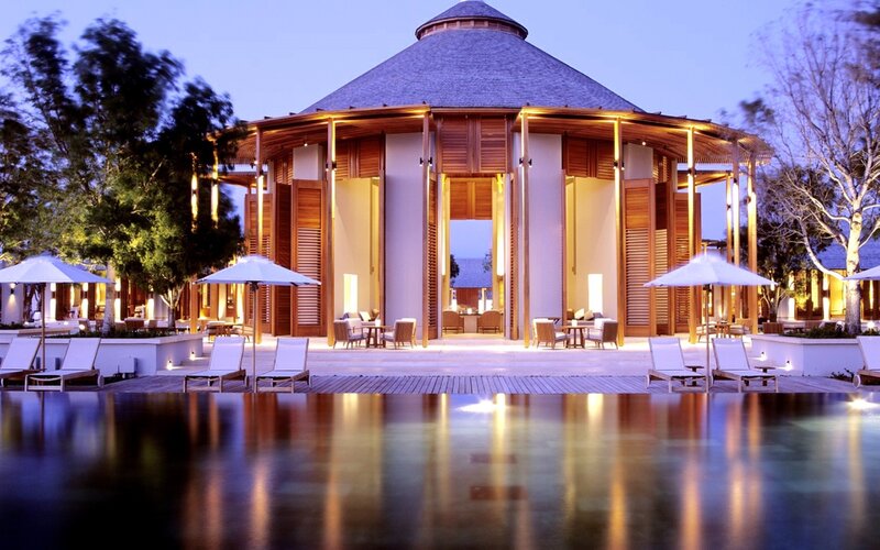 Round Pavilion by Pool