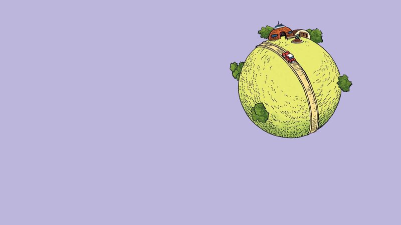 Round Planet with House