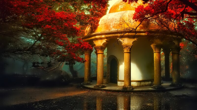 Round Stone Pavilion