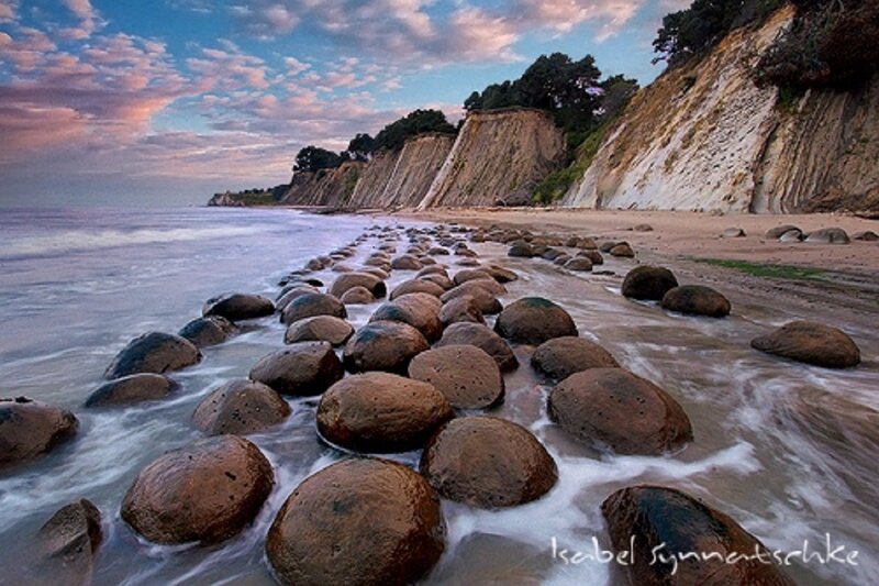 Round Stones on Beach