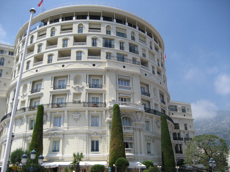 Round White Hotel Building