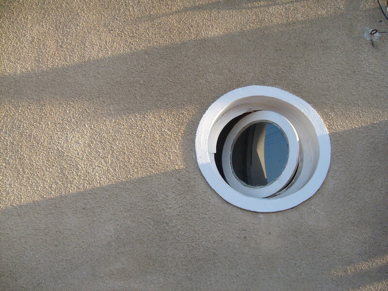 Round Window on Wall