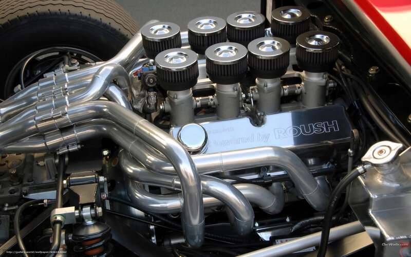 Roush engine close-up