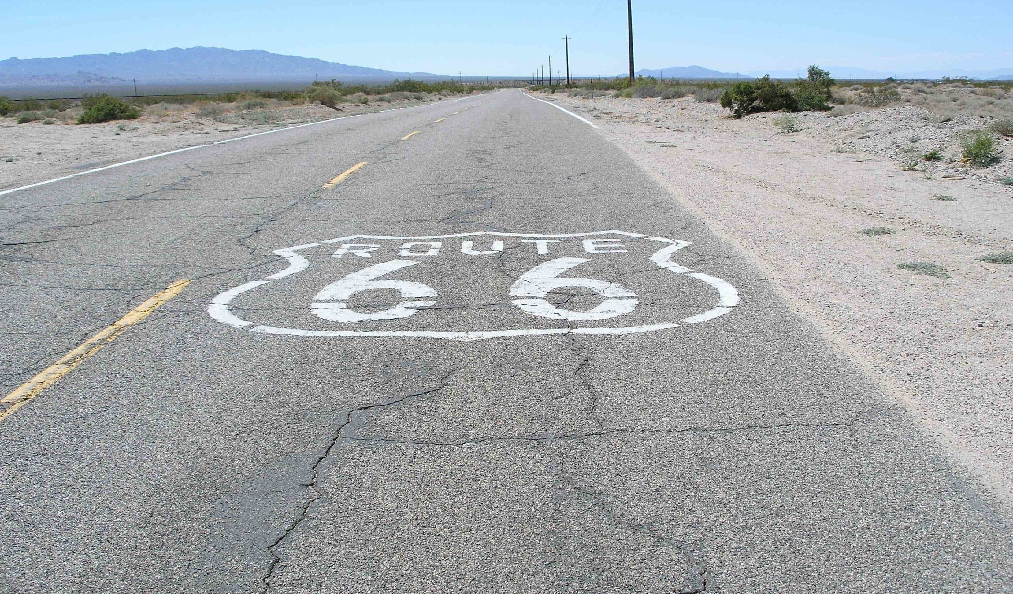 Route 66 in the desert
