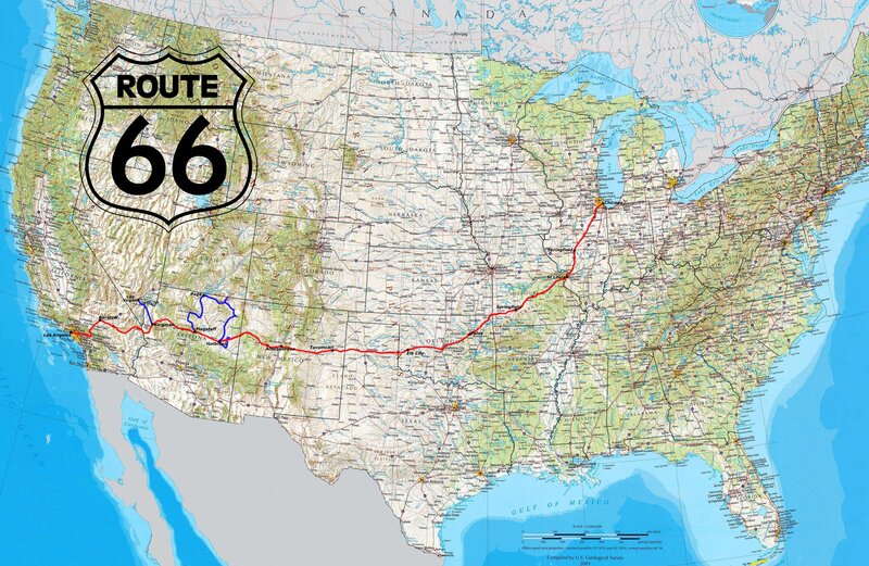 Route 66 Map