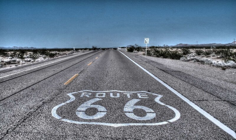 Route 66 Road Sign
